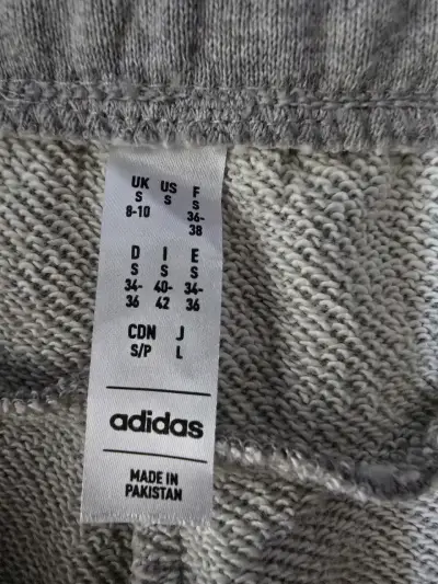 Pantalón deportivo gris Adidas - miniatura 2