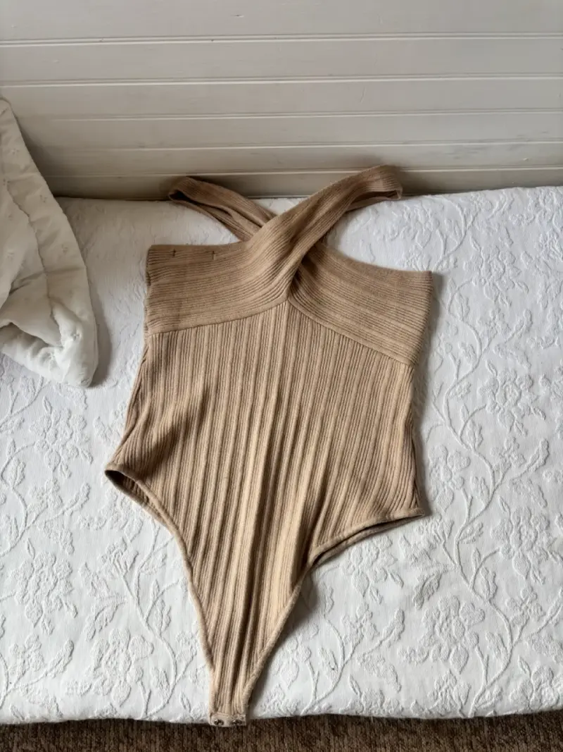 Body de punto beige - 2