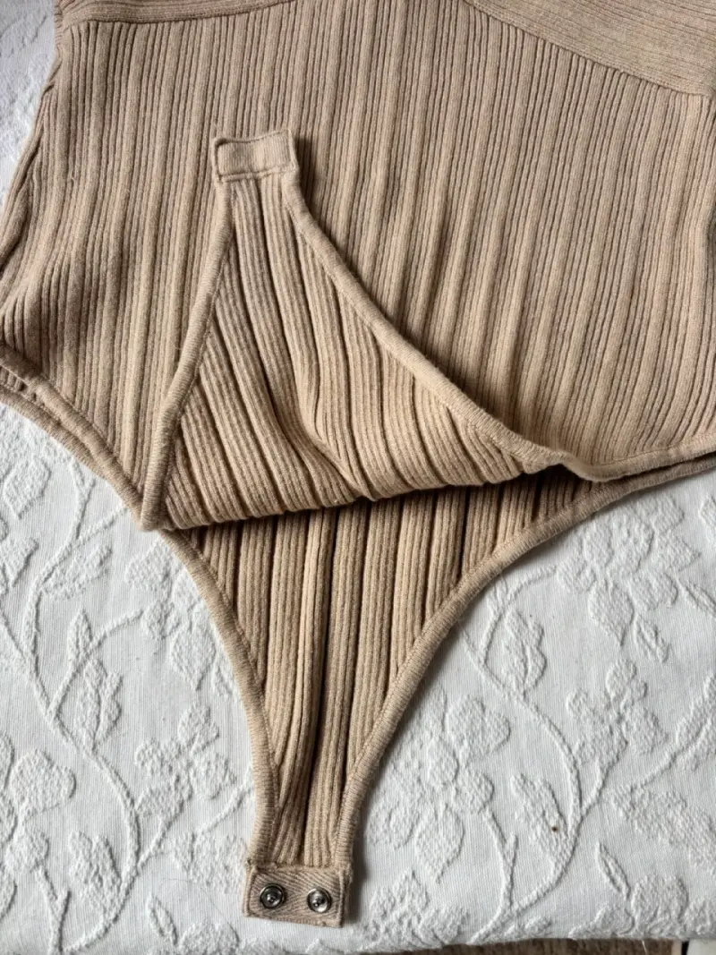 Body de punto beige - 3