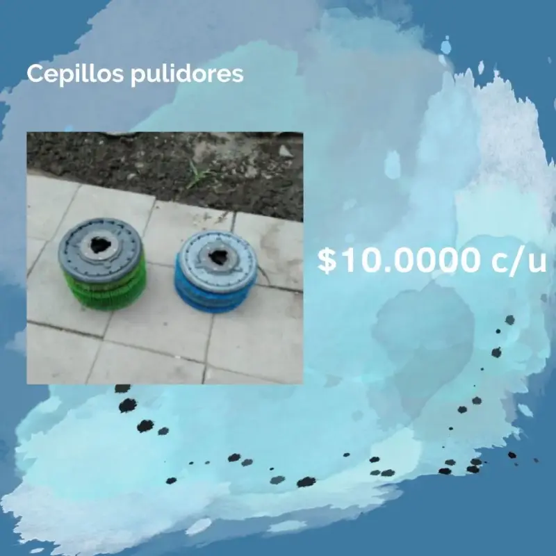 Cepillos pulidores en diferentes colores