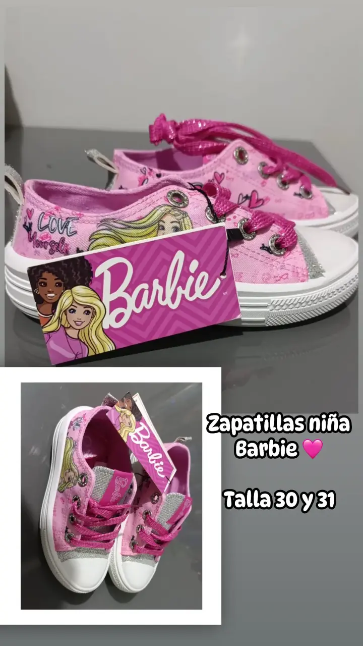 Zapatillas Barbie para niña 🩷 - 1