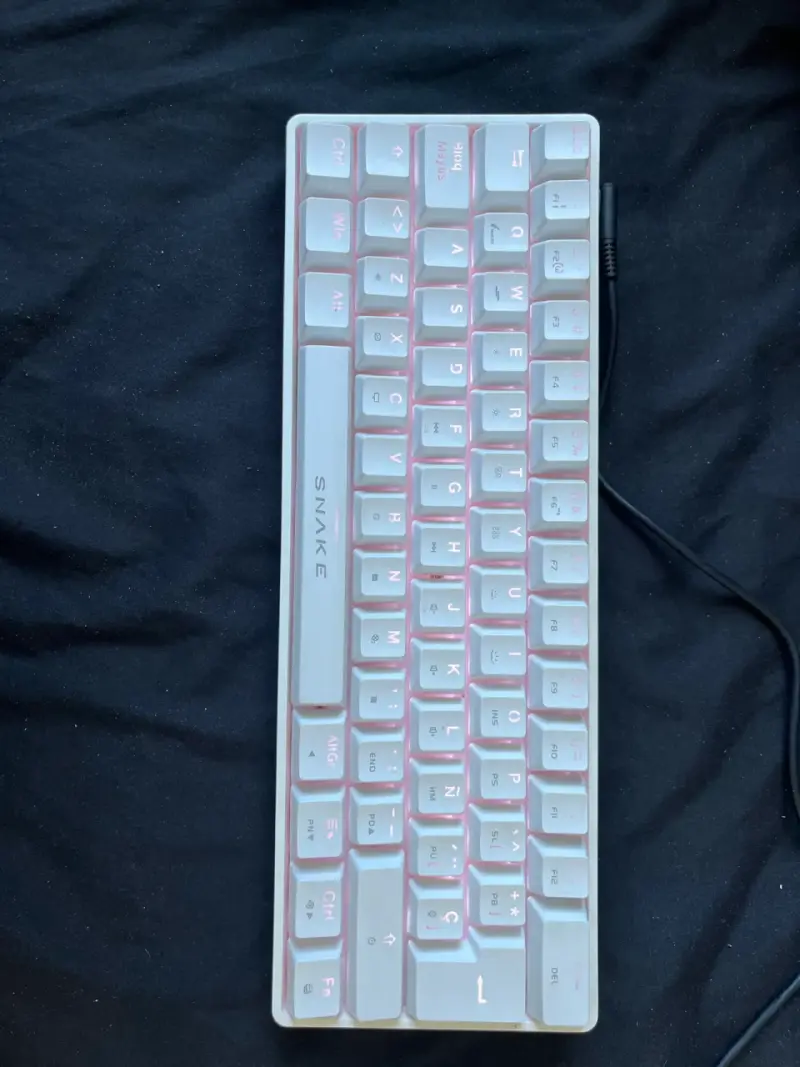 Teclado mecánico SNAKE blanco 60% - 1