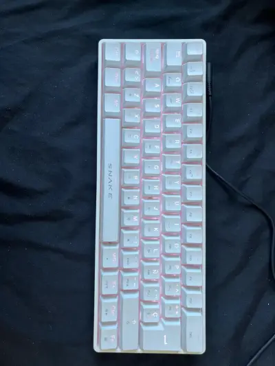 Teclado mecánico SNAKE blanco 60% - miniatura 1