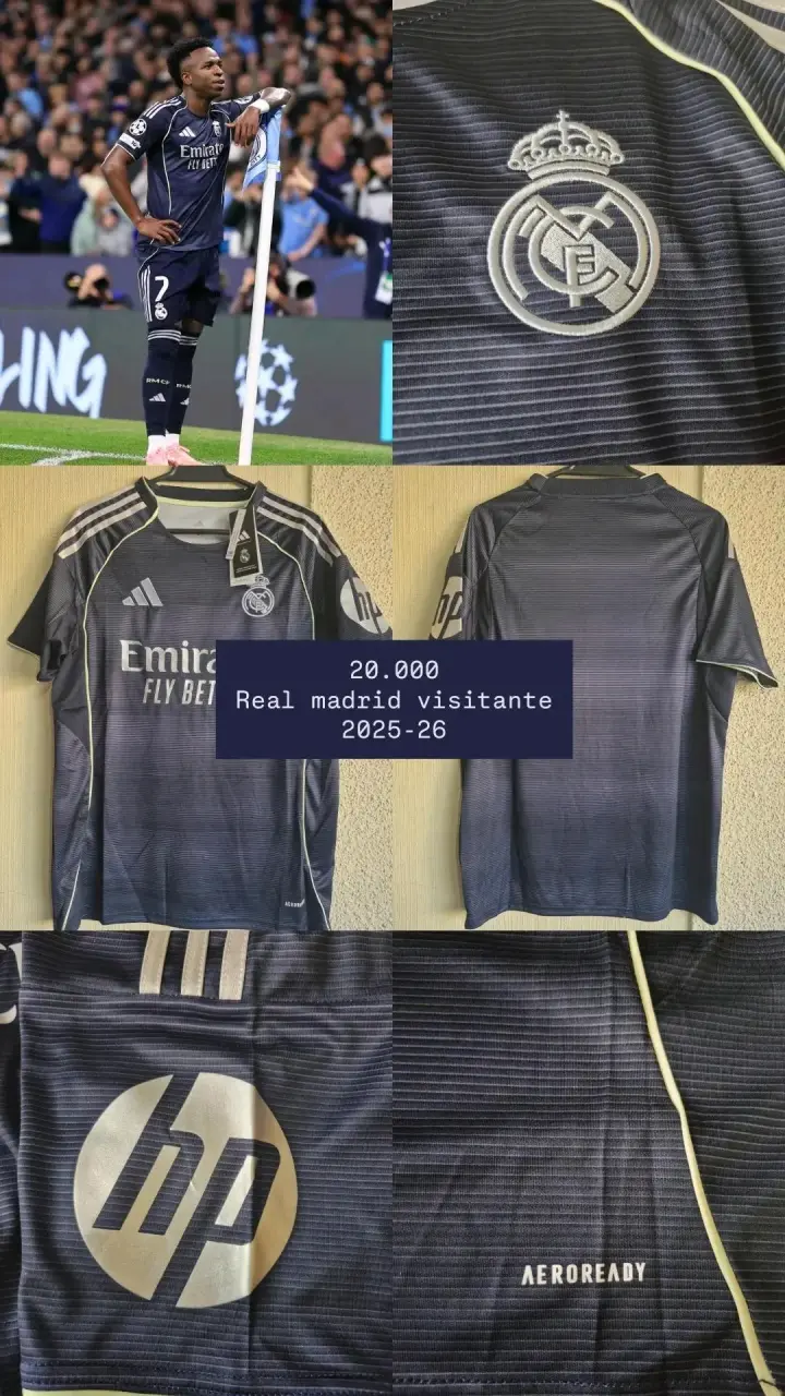 Camiseta Real Madrid visitante 2025-26