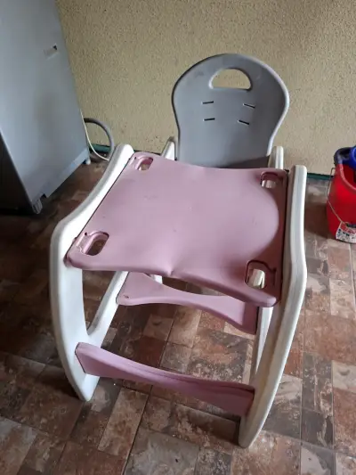 Silla alta para bebé blanca - miniatura 3