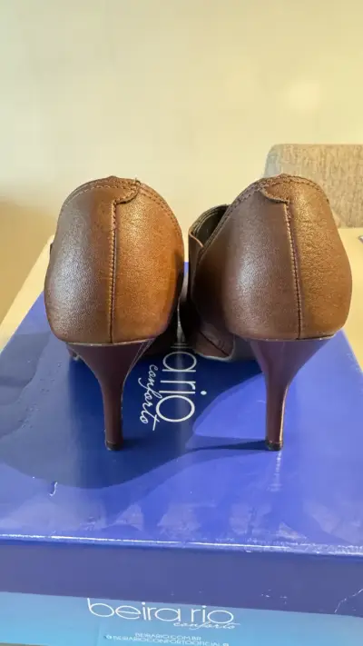 Botines de cuero marrón - miniatura 3