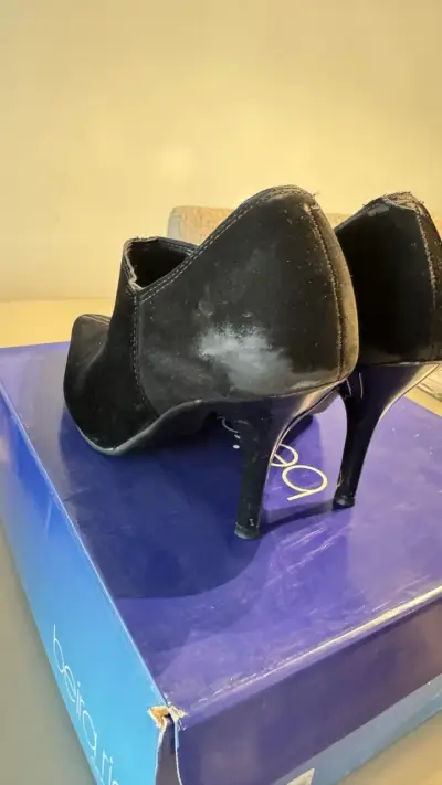 Botines negros de gamuza Beira Rio - miniatura 2