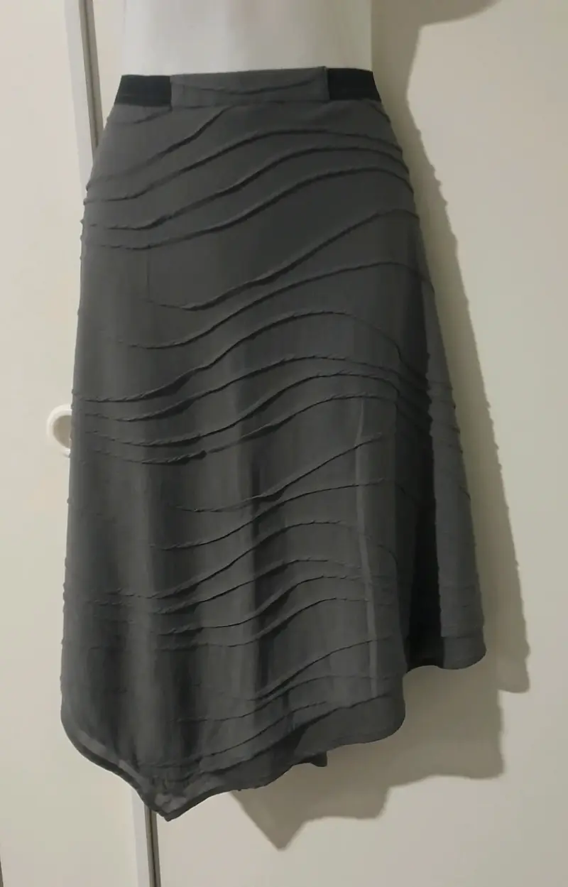 Vestido camisero azul largo - 3