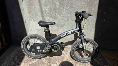 Bicicleta infantil Miniby negra - miniatura 5