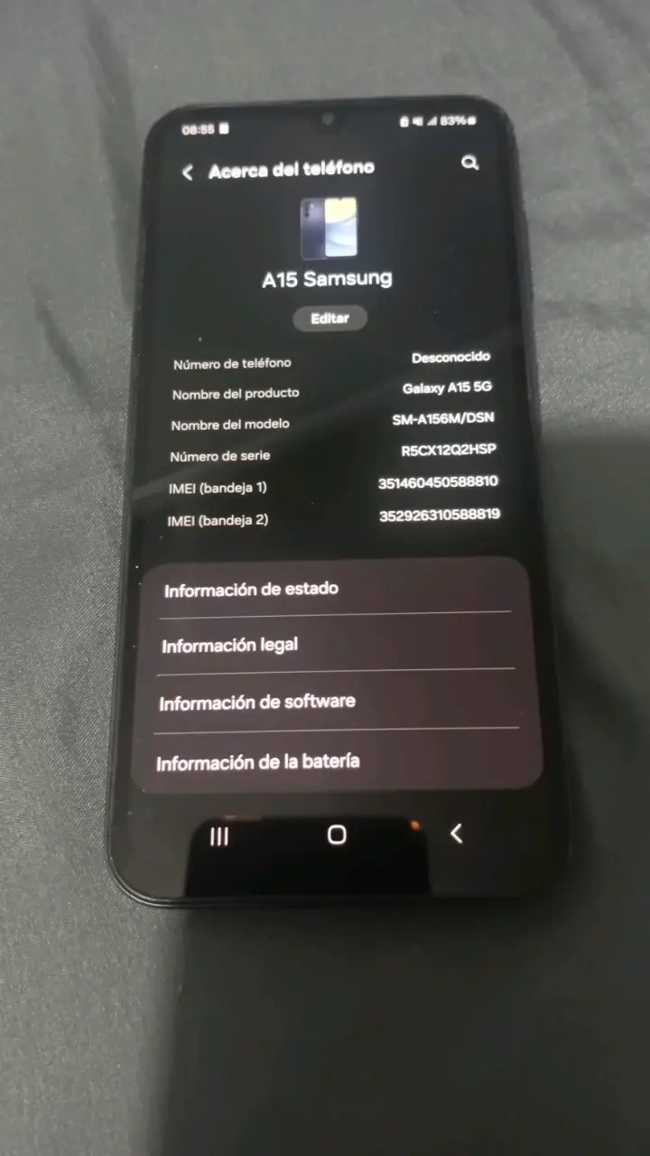 Smartphone Samsung azul - 2