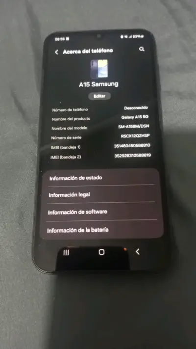 Smartphone Samsung azul - miniatura 2
