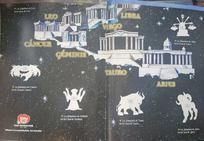 Álbum de stickers Caballeros del Zodiaco Panini - 3