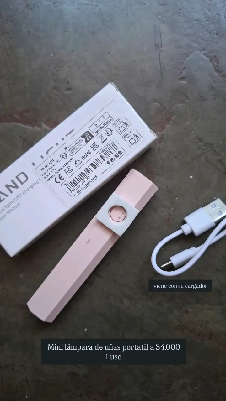 Lámpara portátil mini para uñas