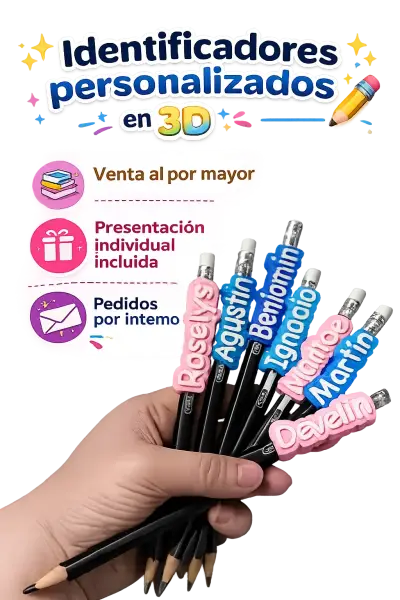 Identificadores personalizados 3D - miniatura 1
