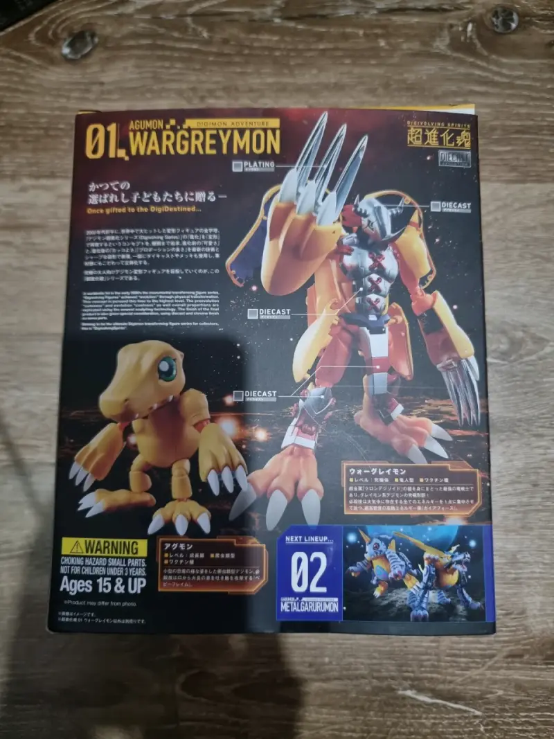 Figura Diecast Evolution Wargreymon - 3