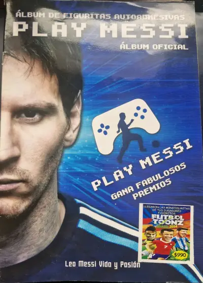 Álbum laminas Play Messi con 40 laminas pegadas - miniatura 1