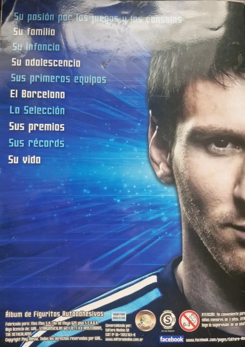 Álbum laminas Play Messi con 40 laminas pegadas - 2
