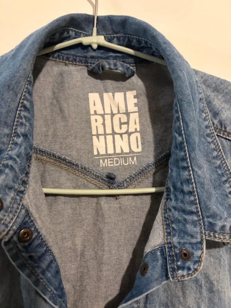 Camisa de mezclilla azul - 2