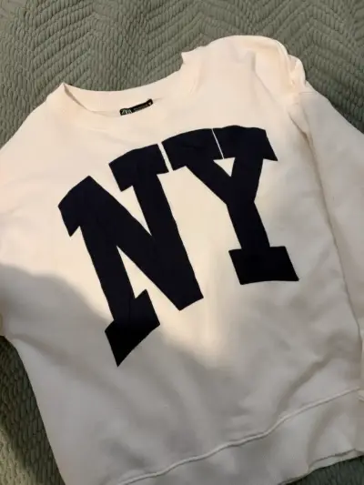 Polerón Zara blanco Mujer - miniatura 1