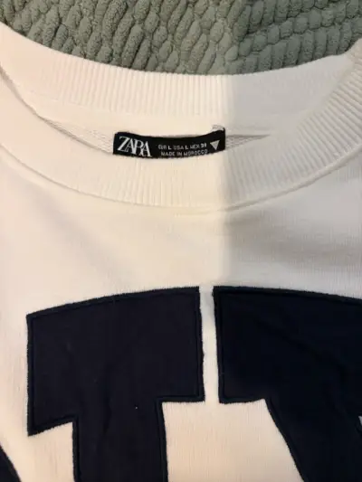 Polerón Zara blanco Mujer - miniatura 3