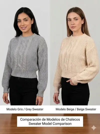 Conjunto negro acanalado mujer - miniatura 5