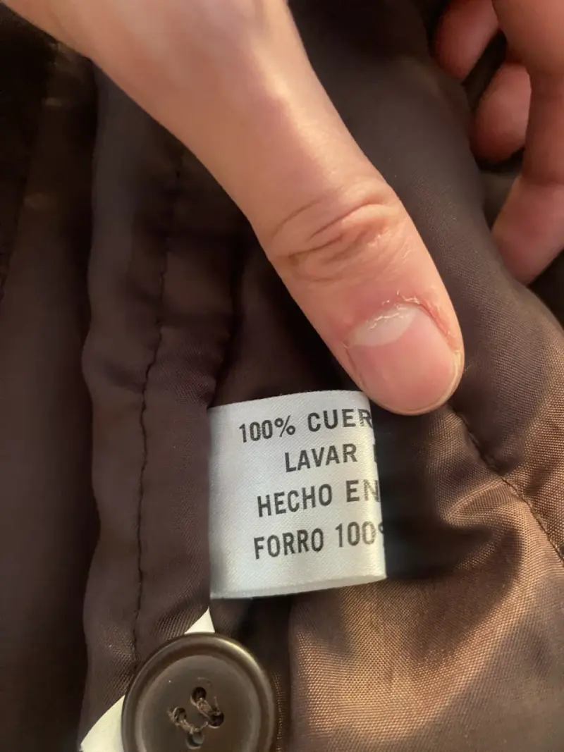Chaqueta 100% cuero L - 2