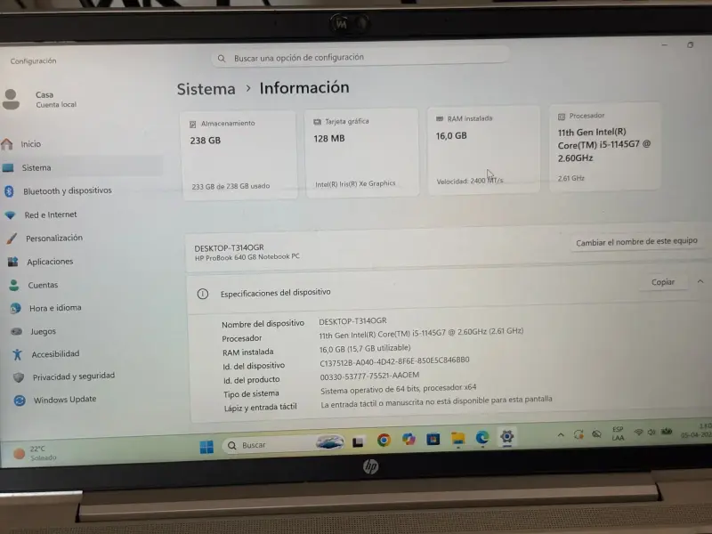 Notebook HP ProBook Intel i5 - 3
