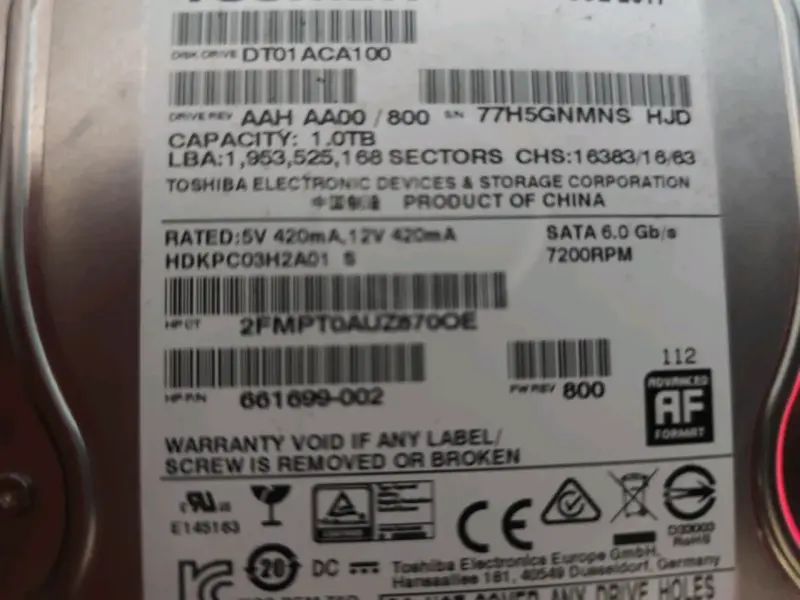 Disco duro Toshiba 1TB - 2