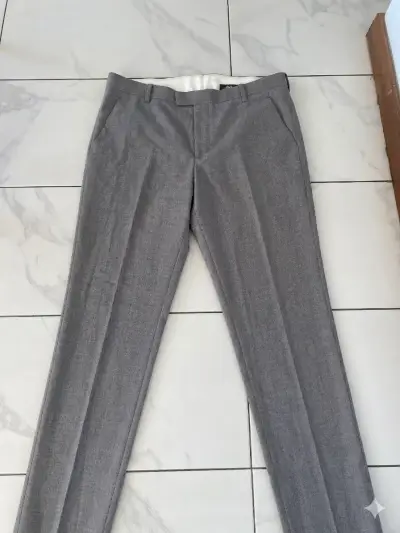 Pantalón de vestir gris H&M 36 - miniatura 1