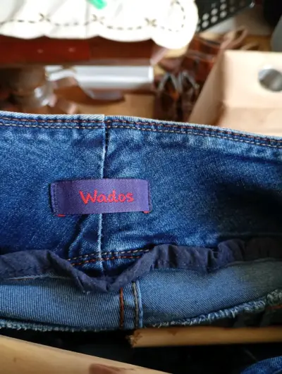 Jeans azul de tiro alto Wados - miniatura 3