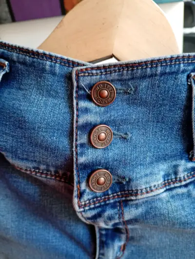 Jeans azul de tiro alto Wados - miniatura 4