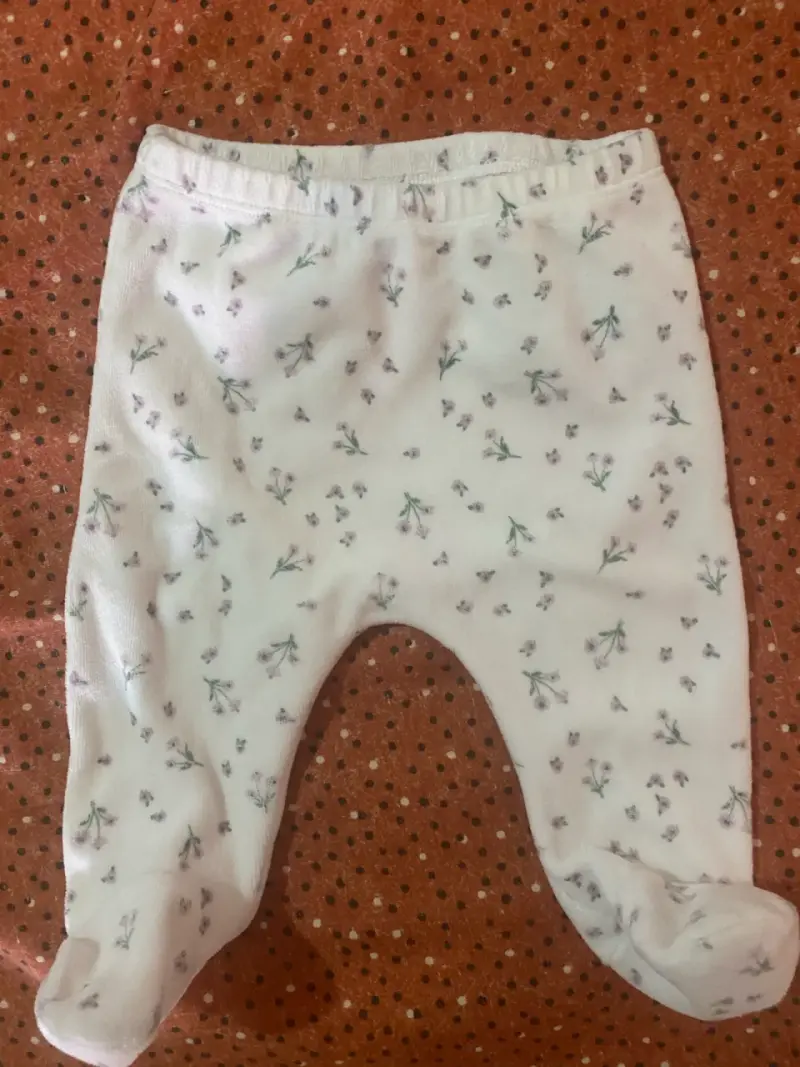 Conjunto blanco bebé estampado floral - 2