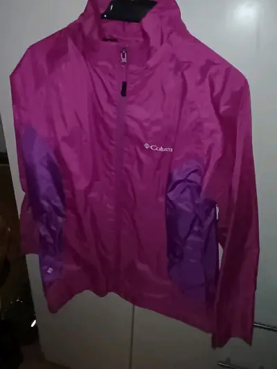 Chaqueta impermeable fucsia Columbia - miniatura 1