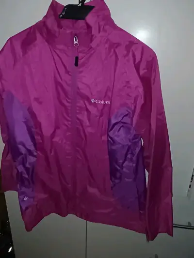 Chaqueta impermeable fucsia Columbia - miniatura 2