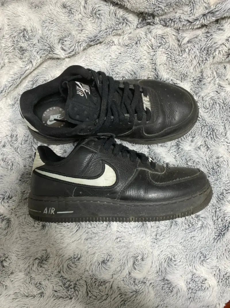 Zapatillas negras nike airforce1 - 2