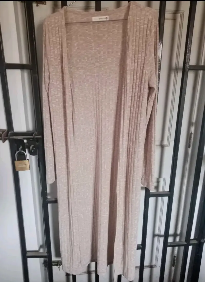Tapado largo beige opposite s - 3