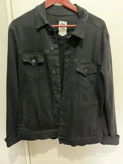 Chaqueta mezclilla negra hombre - miniatura 1