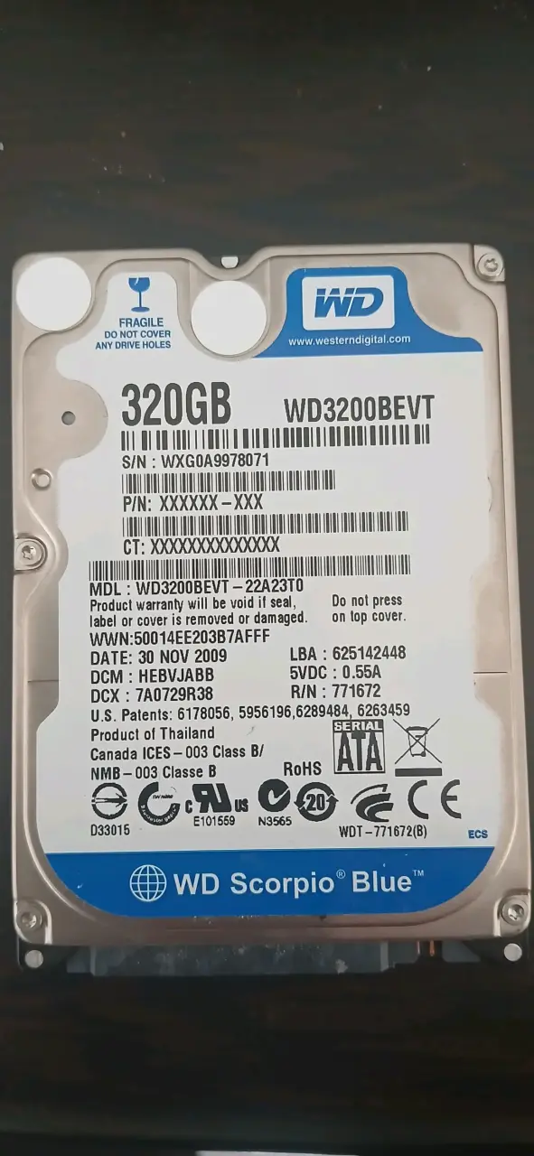 Disco duro WD 320GB - 1