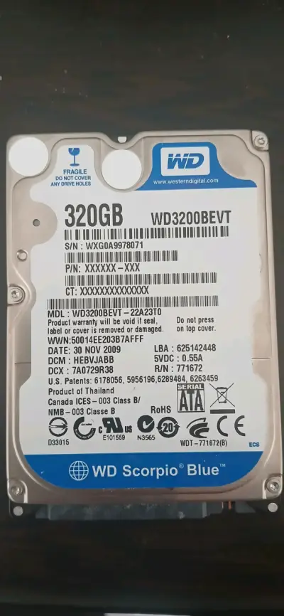 Disco duro WD 320GB - miniatura 1