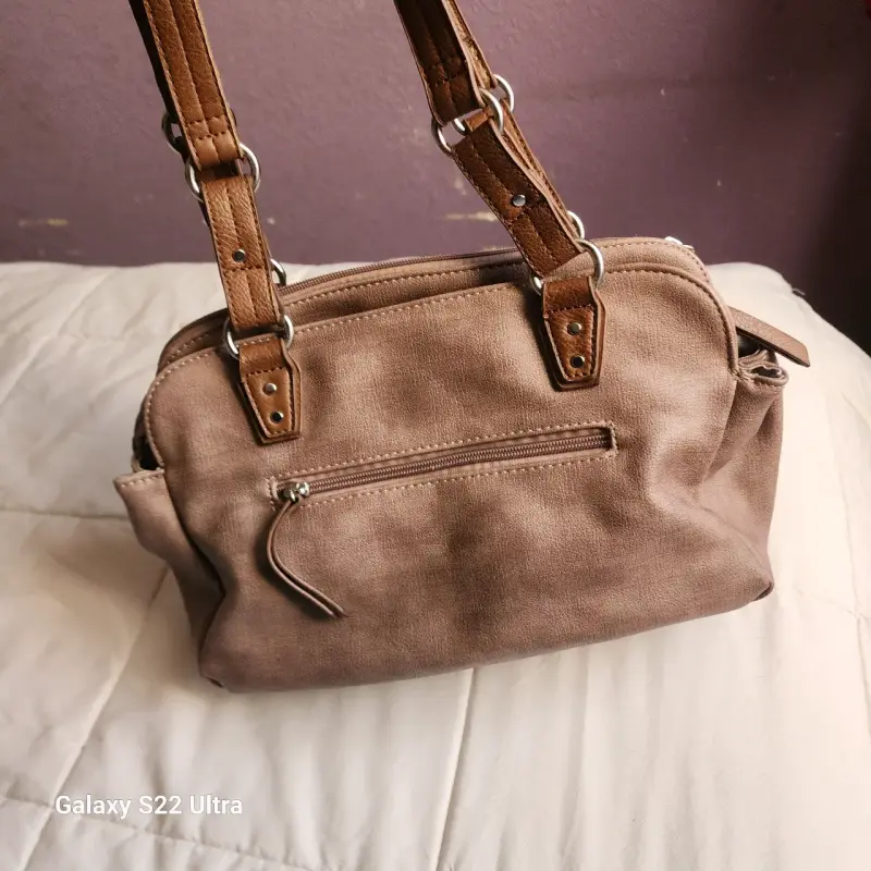Cartera Sei café en excelente estado - 3