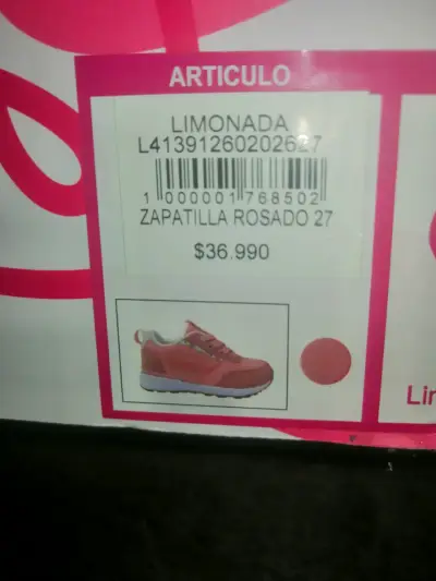 Zapatilla rosada Limonada 27 - miniatura 1