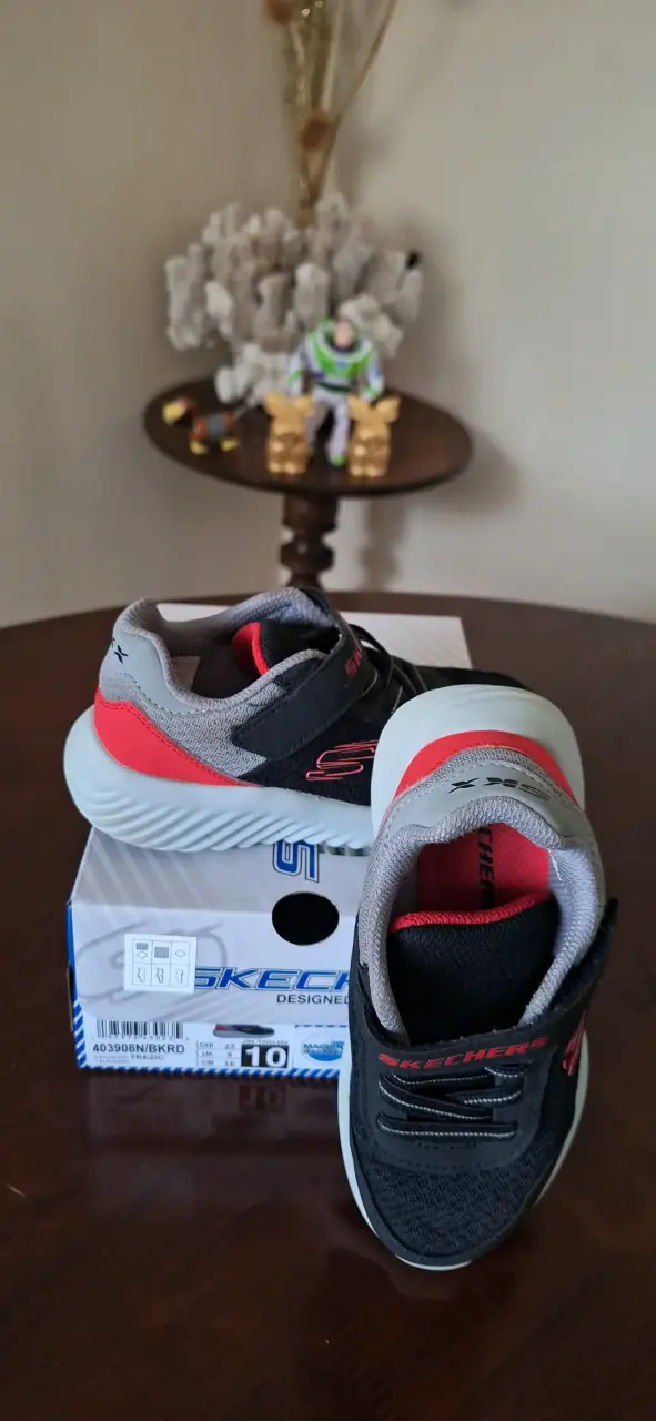 Zapatillas negras Skechers niños - 4