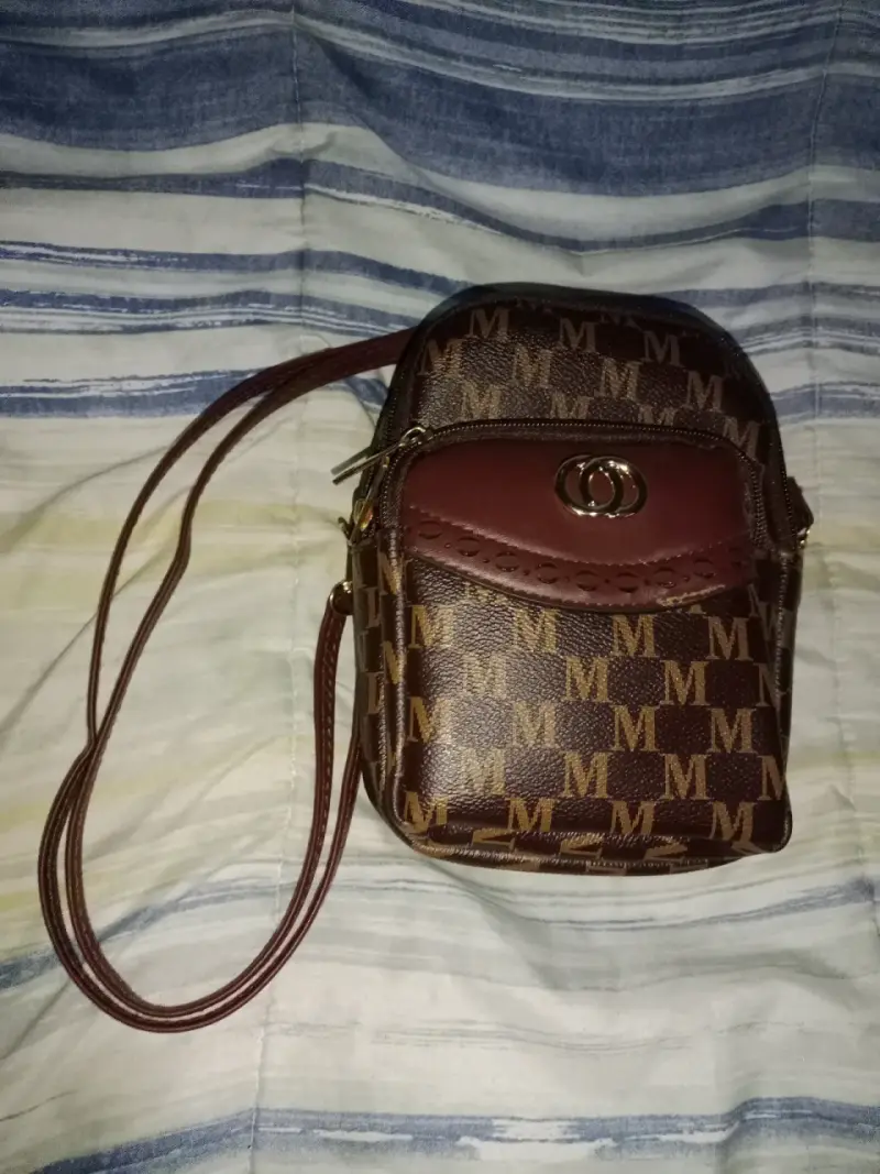 Cartera pequeña marrón
