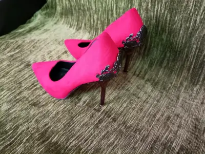 Zapatos de tacón rojo talla 37 - miniatura 4
