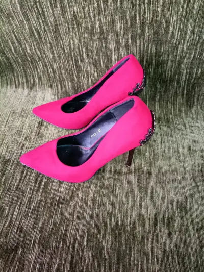 Zapatos de tacón rojo talla 37 - miniatura 5