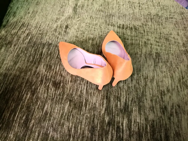 Zapatos de tacón mostaza talla 36 - 5