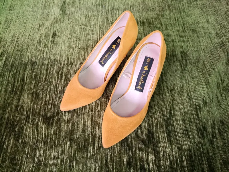Zapatos de tacón mostaza talla 36 - 6