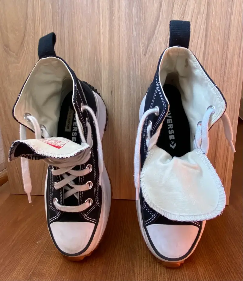 Zapatillas Converse negras con  plataforma - 5