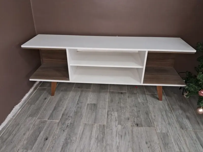 Mueble TV moderno blanco - 2
