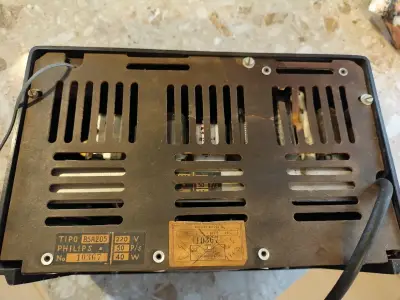 Radio vintage Philips negra - miniatura 2